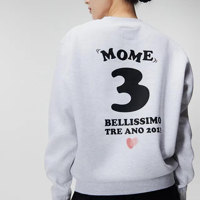 Ateudempeu Brushed Fleece Sweatshirt Mome [M.Grey(1%)]