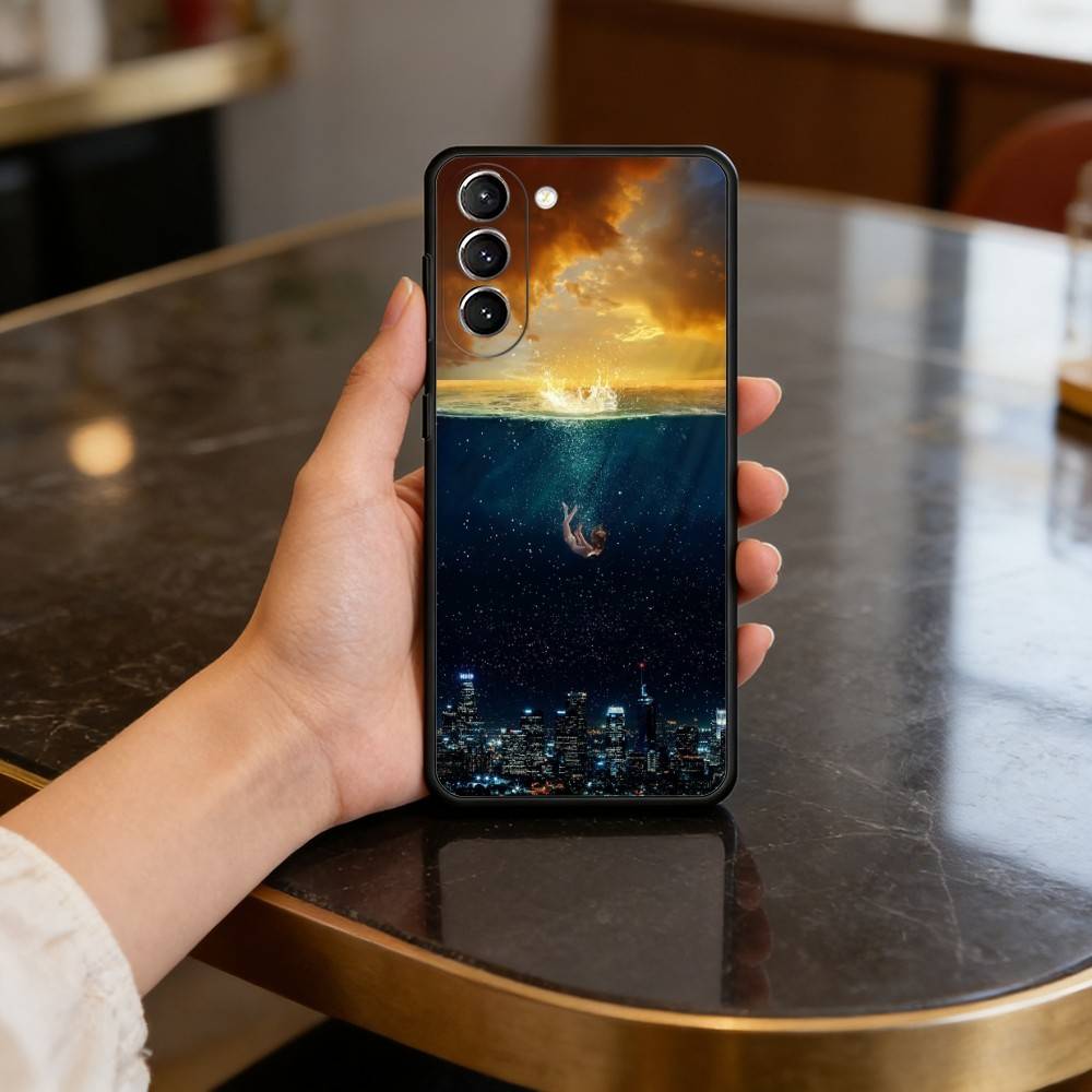 Night Water Dream Art Case for Samsung Galaxy S21 S25 FE S24 S23 Ultra S20 S9 S22 Plus S10 TPU Cover