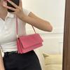 Stylish Black Pu Mini Shoulder Bag For Women Trendy Casual Small Square Purse
