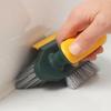 Ergonomic Bathroom Scrub Brush With 90 Degree Multipurpose Soft Bristles Scrubber For Hard Reach Area Tight Space