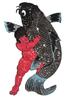 Koi and Kintaro Kaidomaru Funny Magnetic Sticker 15cm X 9cm