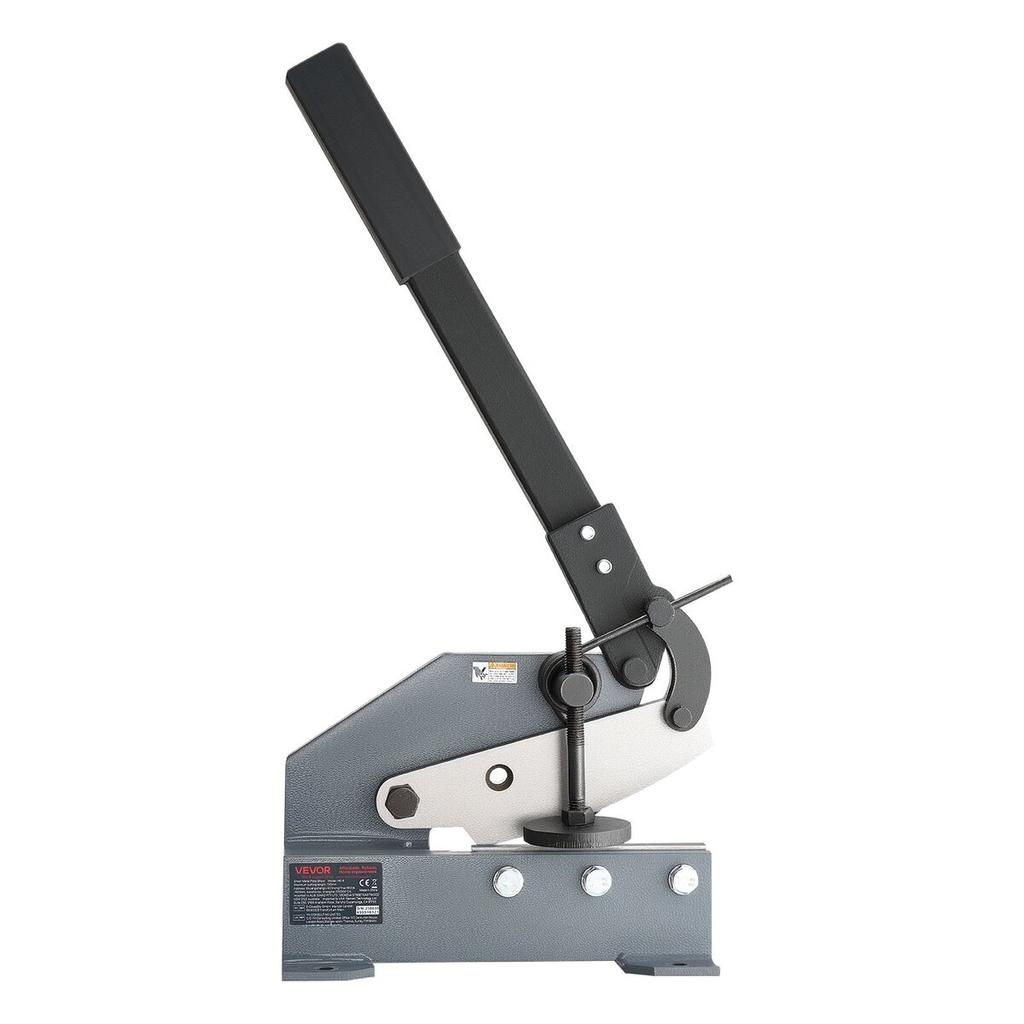 Sheet Metal Shear, 155 Mm Manual Hand Plate Shear, Heavy Duty Mounting Type Sheet Cutter with Solid Steel Frame, High Precision, Extended Handle for