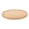 Round Wood Tray 30cm Simple Style Stable Serving Tray for Breakfast Pizza Fruit Snacks