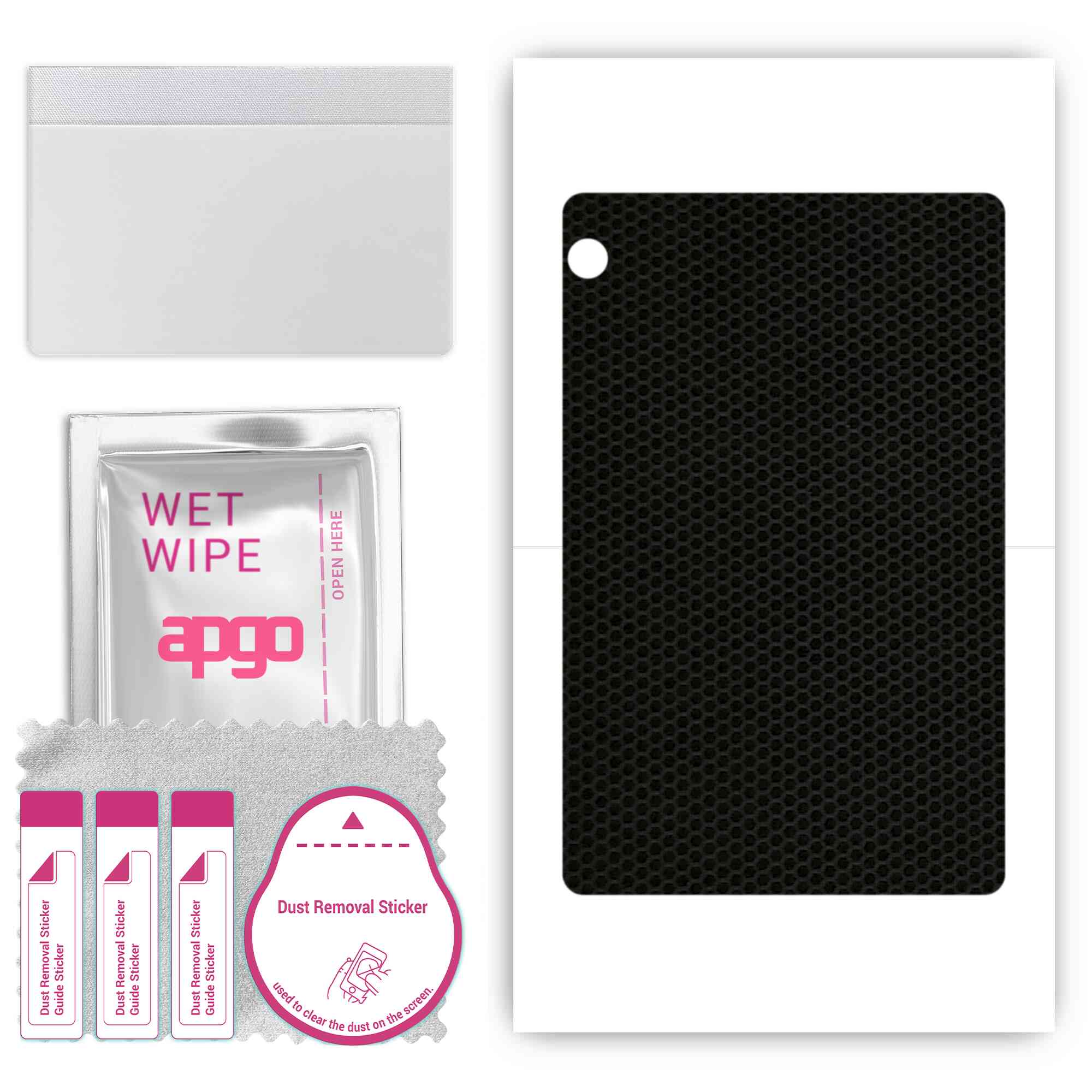 

apgo skin sticker film foil vinyl for the BACK compatible with LG Ultra Tab, scratch-resistant, easy to install - Matrix