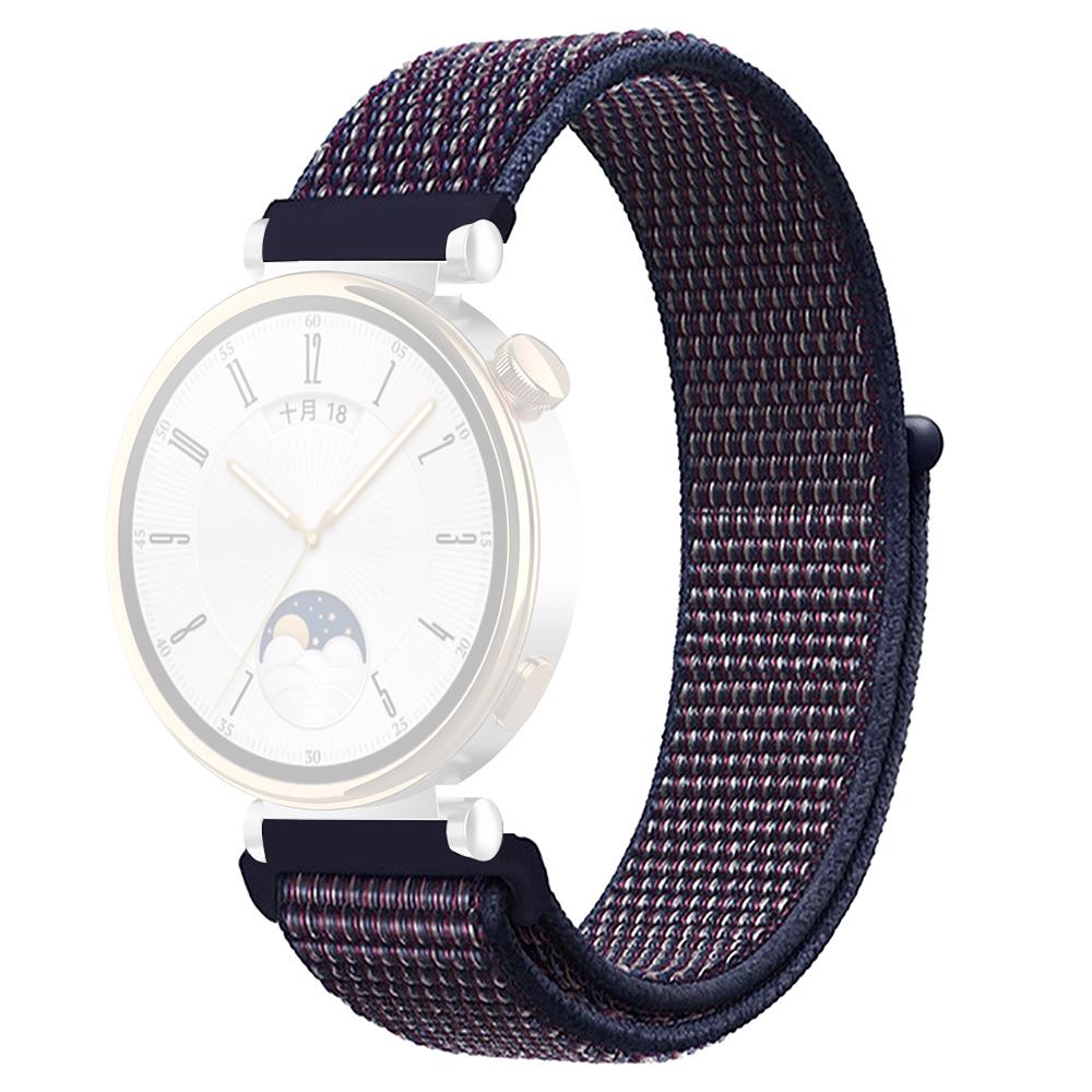 For Huawei Watch GT 4 41mm/Garmin Venu 3S Watch Band 18mm Nylon Loop Adjustable Wrist Strap