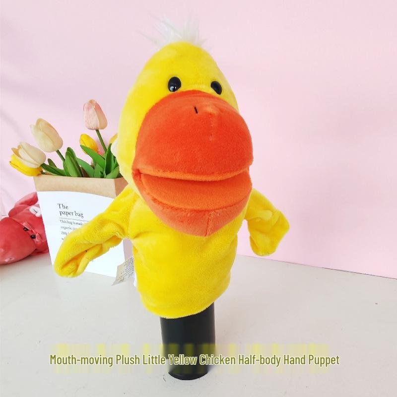 Cartoon Animal Hand Puppet Plush Doll for Kids' Interactive Play