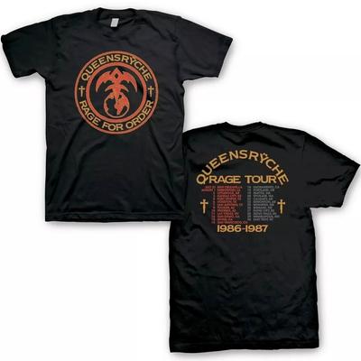 NEW Queensryche Men's Rage for Order Tour Double Side Black All Size OM217