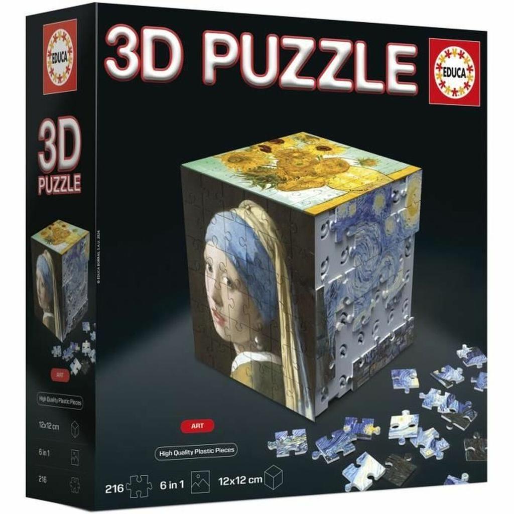 Puzzle Educa Arte En Cubo 36 Pieces 216 Pieces (6 Units)