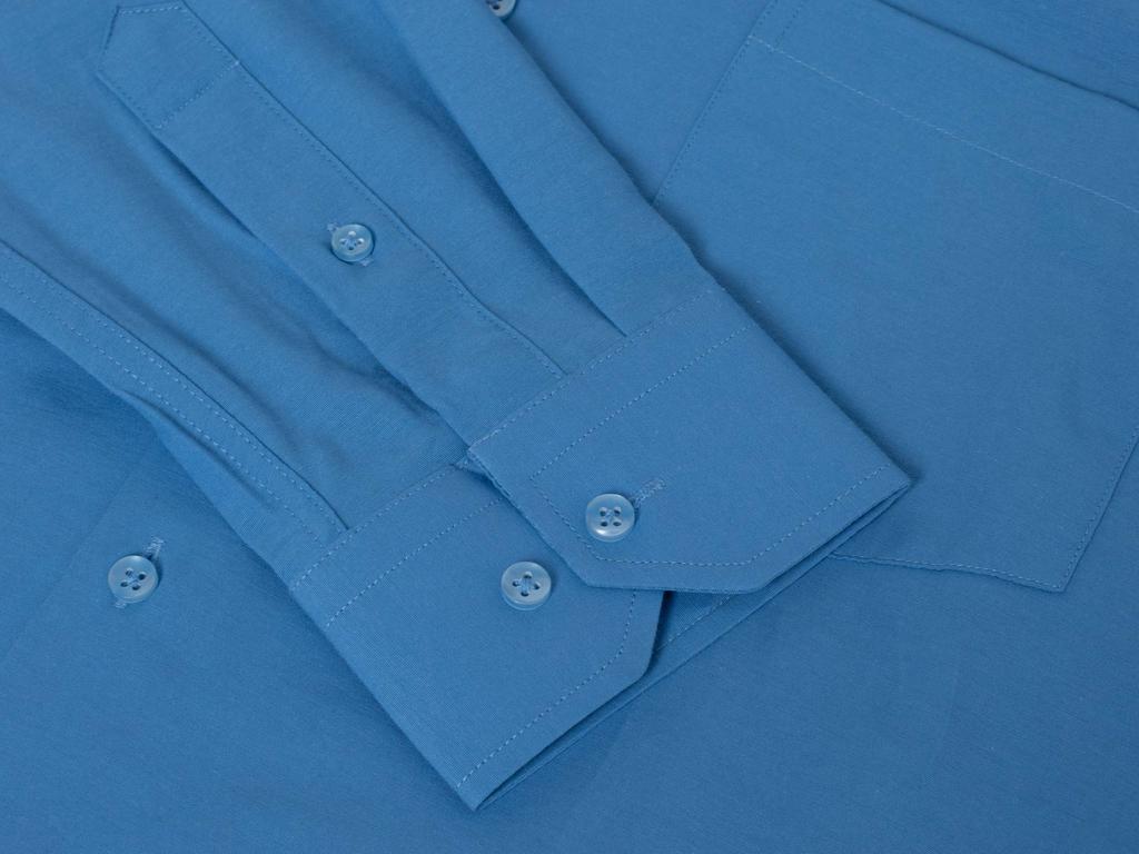 Espada - Men' Slim Fit Shirt - 0747S Blue 50/50