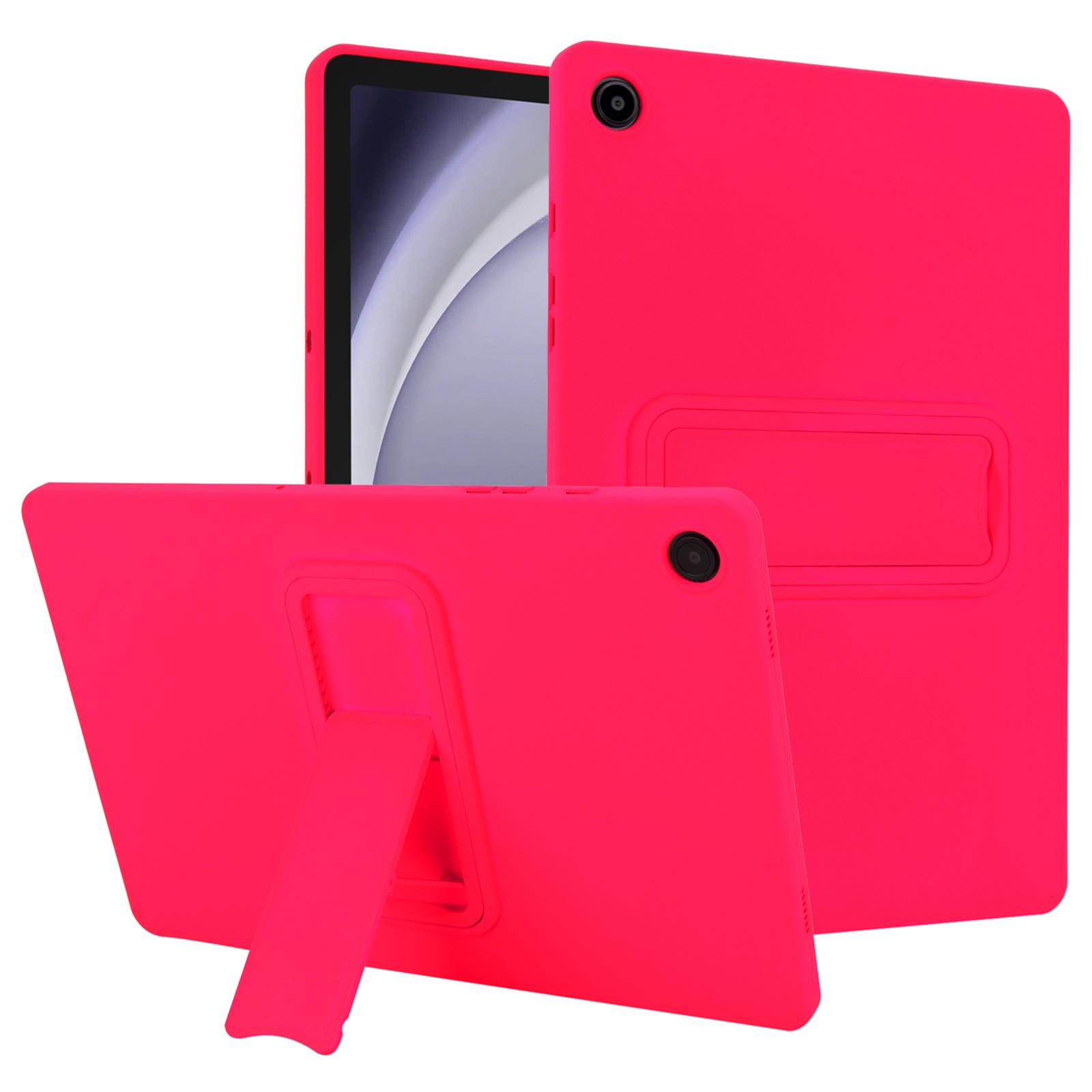 

For Samsung Galaxy Tab A9+ Case TPU + PC Skin-Friendly Kickstand Tablet Cover J