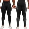 GYMSHARK Herrars Snabbtorkande Kompressionsleggings med Klassiskt Hajtryck för Fitness, Sport och Yoga