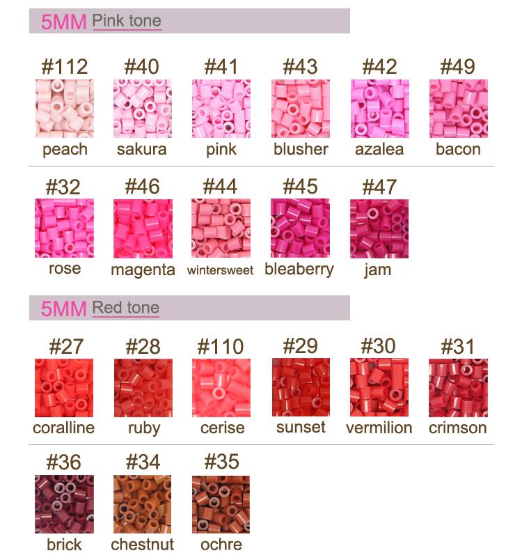 Non-Toxic Yantjouet 5Mm Beads 1000Pcs 133Color Pixel Art Iron Beads For Kids Hama Beads Diy Puzzles High Quality Handmade Gift Toys