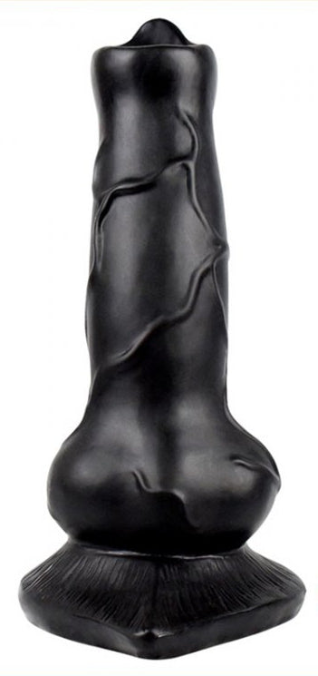 Gode Dog Cock 12 x 4cm Noir - Animalorny - Godes insolites