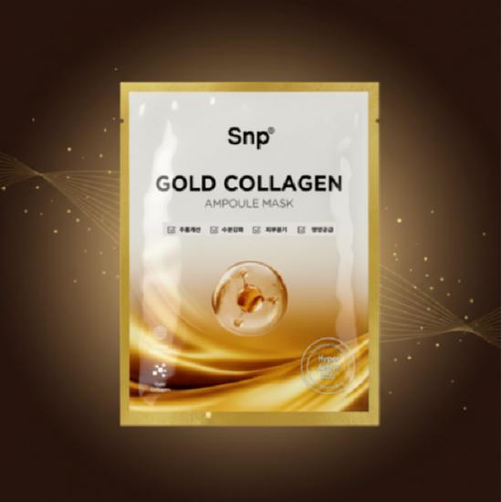 

SNP Gold Collagen Ampoule Mask, 40 штук, 1 штука