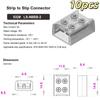 §10 Stück Lötfreier Selbstverdrahtender Lampenstreifen-Stecker 2P 8/10MM LED-Streifen-Stecker Schraubbefestigung Verbindungsklemme
