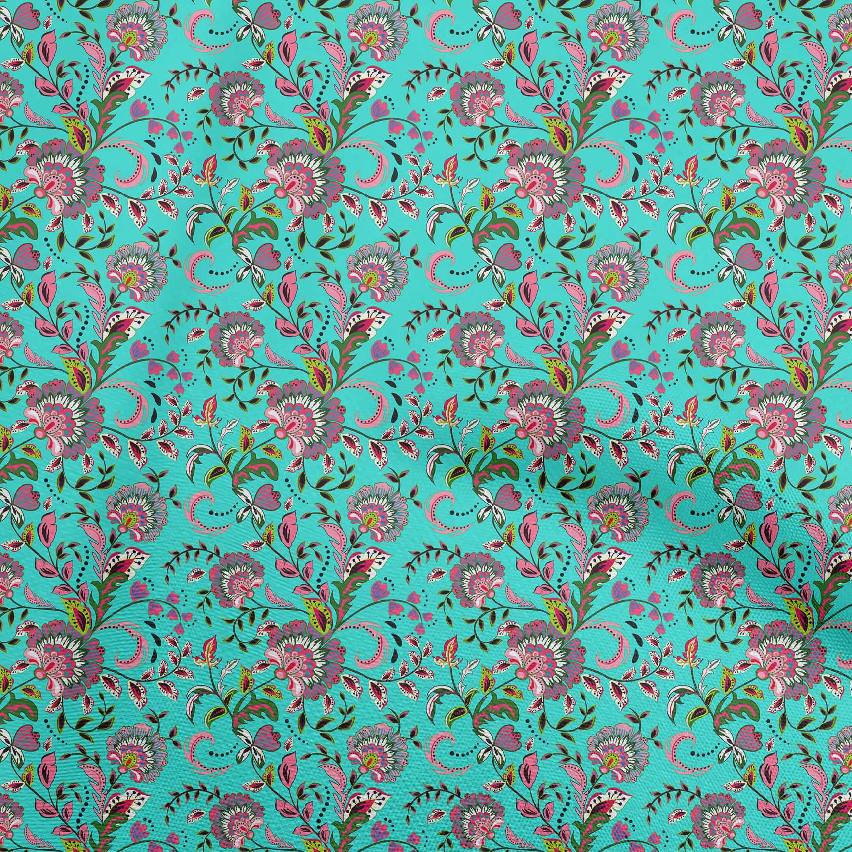 

oneOone Бавовна Flex Fuschia Pink Тканина Азіатсько-Японський Квітковий Швейний Матеріал Принт Тканина У дворі 40 Дюймів 42 Inch Wide - Viscose Chiffon бірюзовий колір синій