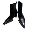 Fashion Autumn Winter Women Men Slim Ankle Boots Fashion Elegant Pointed Toe Shoes Thin Women's Morder Short Booties Big Size 42 43 44