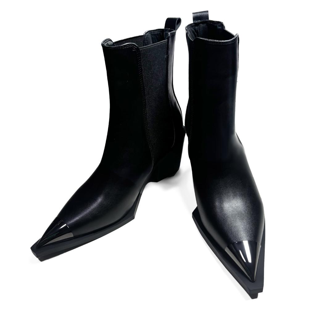 Fashion Autumn Winter Women Men Slim Ankle Boots Fashion Elegant Pointed Toe Shoes Thin Women's Morder Short Booties Big Size 42 43 44