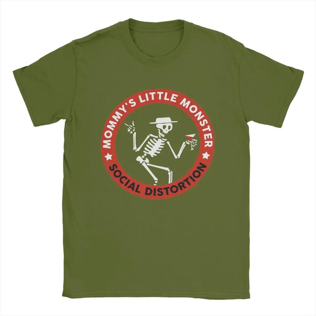 Creative Mommy's Little Monster Social Distortion Bands Music T-Shirt T Shirts Pure Cotton Tee Shirt Gift Idea Clothing