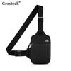 Geestock Chest Bag For Men Nylon Waterproof Mini Sling Messenger Bag Outdoor Sports Fitness Cell Phone Bag Women Waist Bags