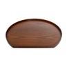 Wakacho Half Moon Tableware, Natural Wood, Ground Tea, 36cm Wide X 33cm Deep X 1.5cm High, HGT-01