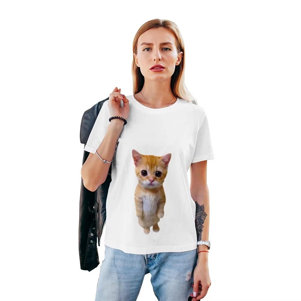 2024 Trendy New Cat Graphic T-Shirt Summer Fashion Casual T-Shirts For Man Comfortable And Breathable Short Sleeve Funny T Shirt