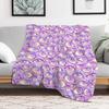 Wall of Eyes in Purple Throw Blanket anime Single Thins Tourist Blankets