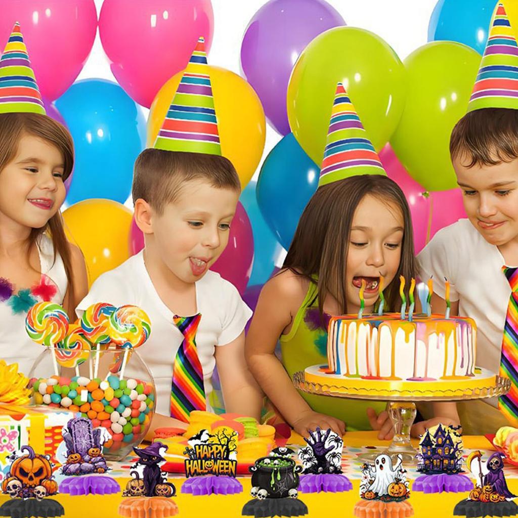 Halloween Party Decoration Honeycomb Centerpiece, Halloween Desktop Decoration Halloween Birthday Party Decoration Halloween Party Supplies