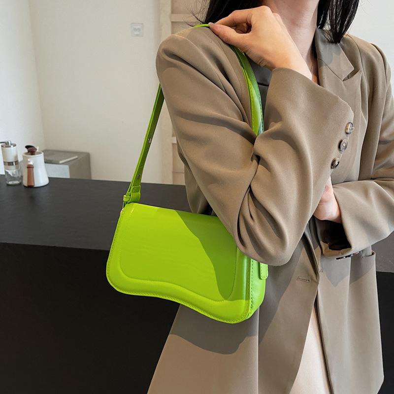 

Сумка-мессенджер из нишевой текстуры премиум-класса, модная универсальная, модная, наплечная, подмышечная, маленькая квадратная сумка зелёный