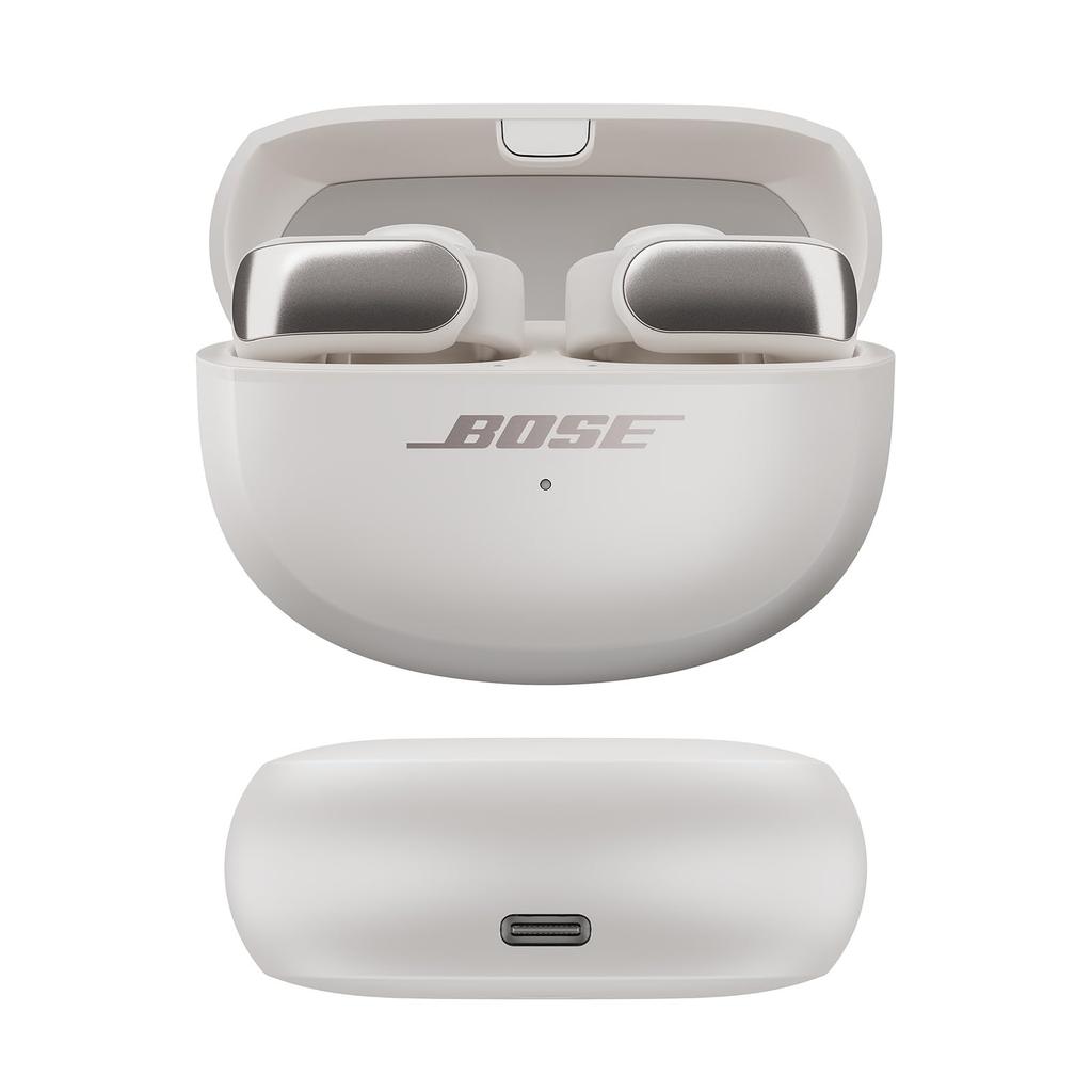 Bose Ultra Open Earbuds Completely Open Earbuds Spatial Audio Bluetooth Connection with Microphone Playtime Splashproof White Smoke