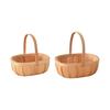 Elegant Sturdy Bamboos Basket Home Accessory Decoration for Table Centerpieces and Seasonal Decorations Daily Use