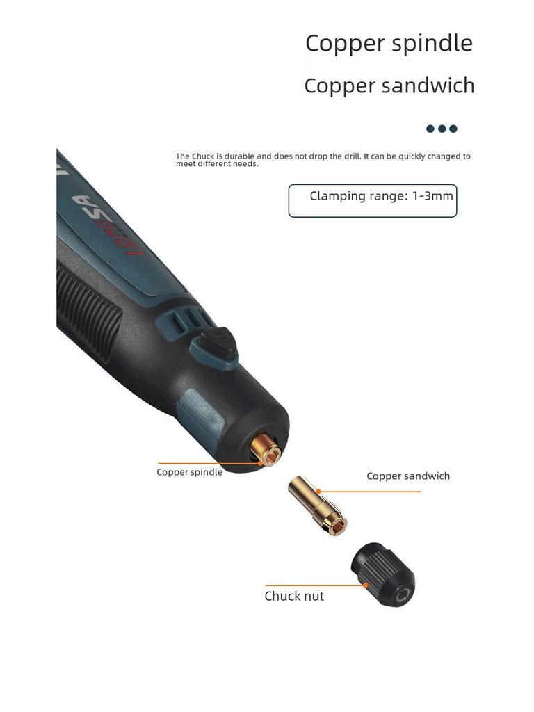 Compact Handheld Electric Grinder: Jade Polishing & Carving Tool, Rechargeable Mini Drill for Household Use
