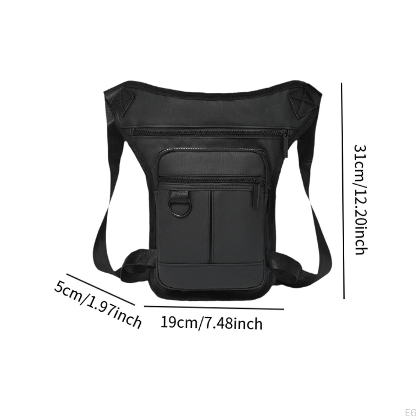 Мужская поясная сумка Hip Fanny Pack Мотоциклетная сумка Drop Leg Pouch Плечо Бедро — фото 6