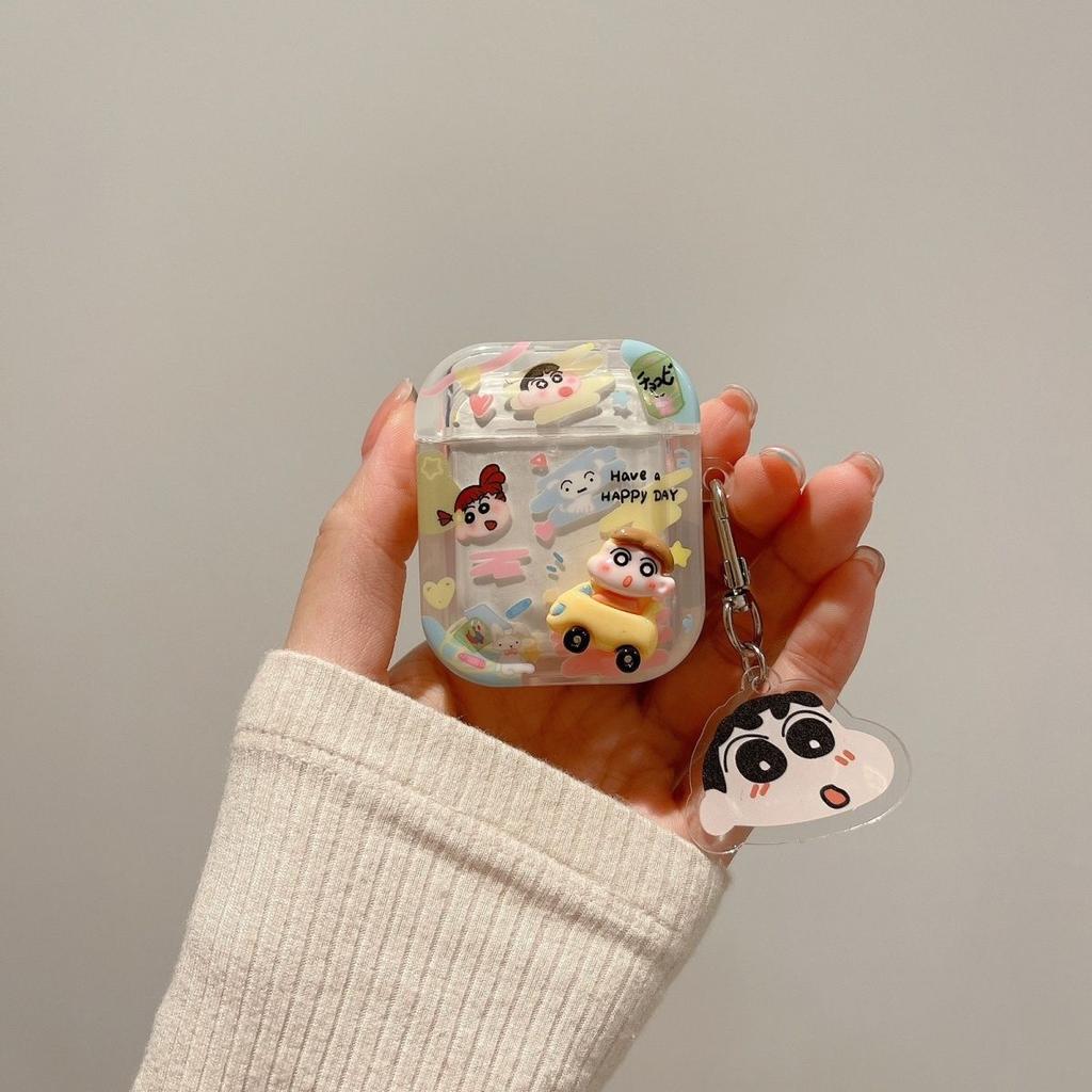 Cute puppy dog creative AirPods apple earphone case wireless bluetooth protective case transparent earphone case