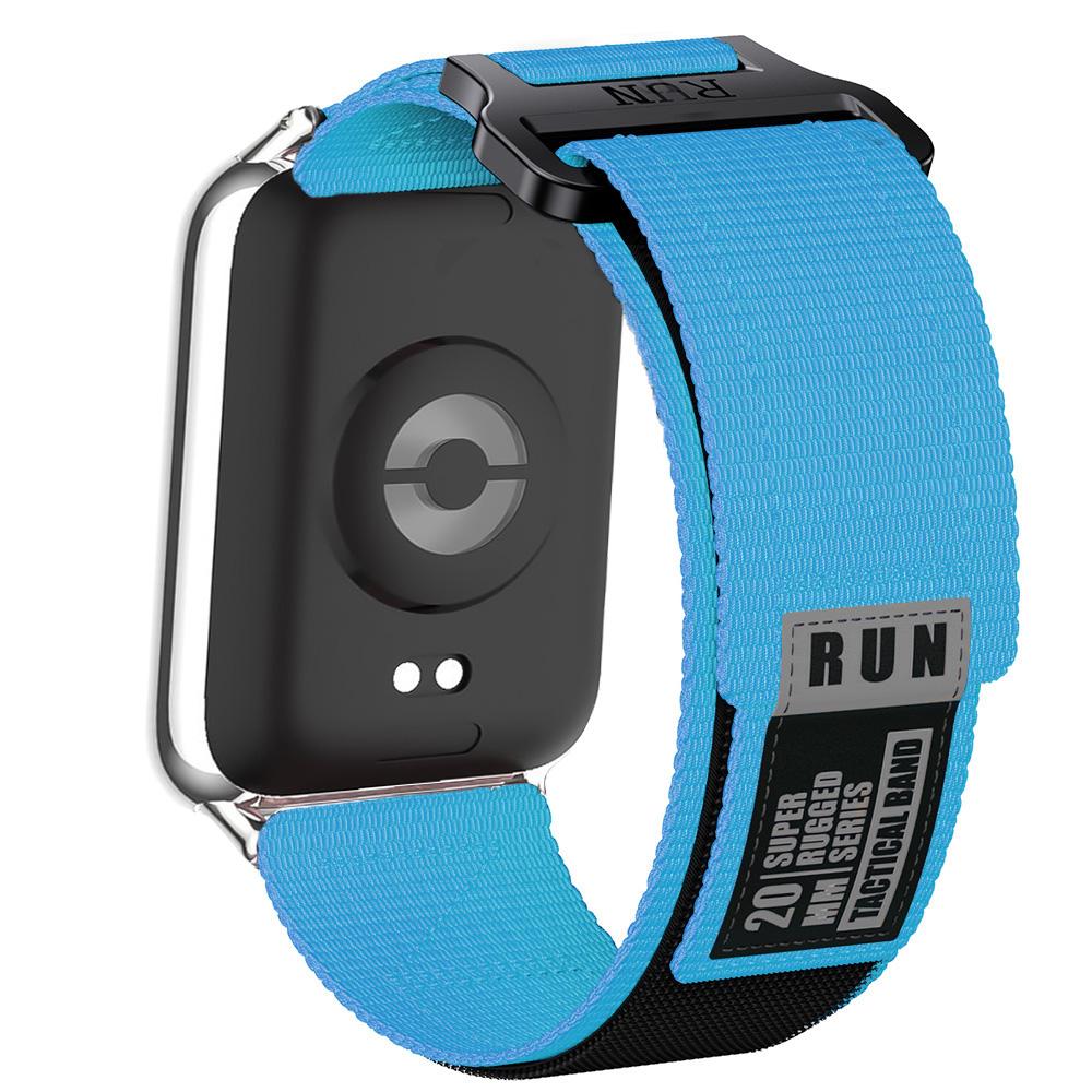 Tactical Nylon Strap for Xiaomi Redmi Watch 6/5/4 Sport Band for Miband 9/8 Pro Elastic Breathable Replacement Bracelet