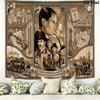 Tapisserie murale Sherlock Accroche murale esthétique Couverture en tissu imprimé Tapisseries décoratives pour chambre à coucher salon décoration intérieure
