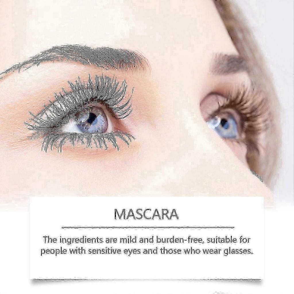 Máscara de Pestañas Para Mujeres Mayores, Máscara Negra Alargadora y Espesante, Impermeable a Prueba de Sudor de Larga Duración Sin Manchas, Fácil de Quitar,zx