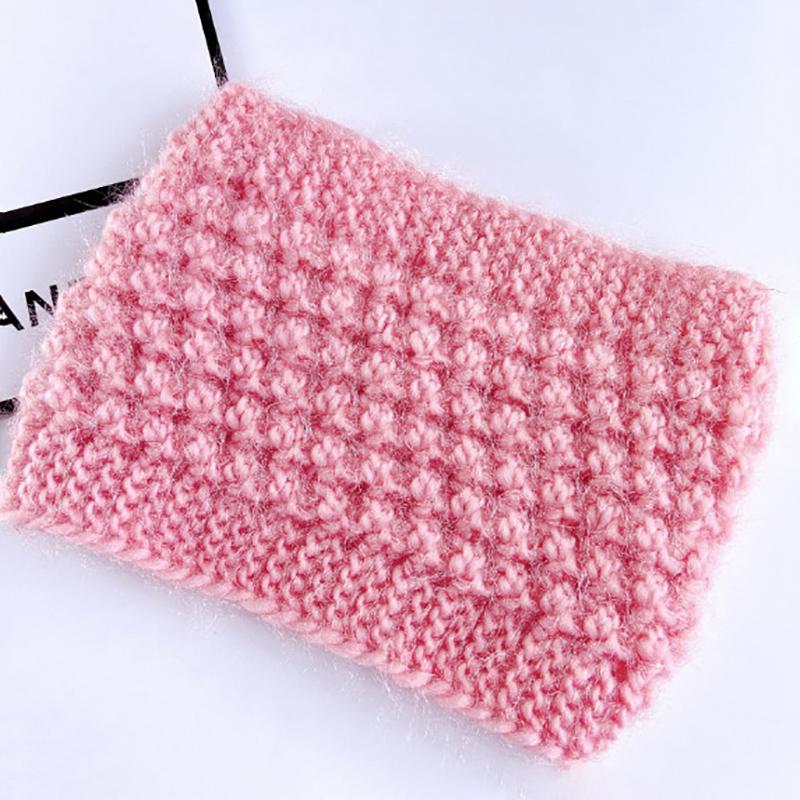 Autumn Winter Warm Knit Headband  Solid Color Elastic Hairbands For Women Girls Windproof Scrunchies Neckerchief Headwear