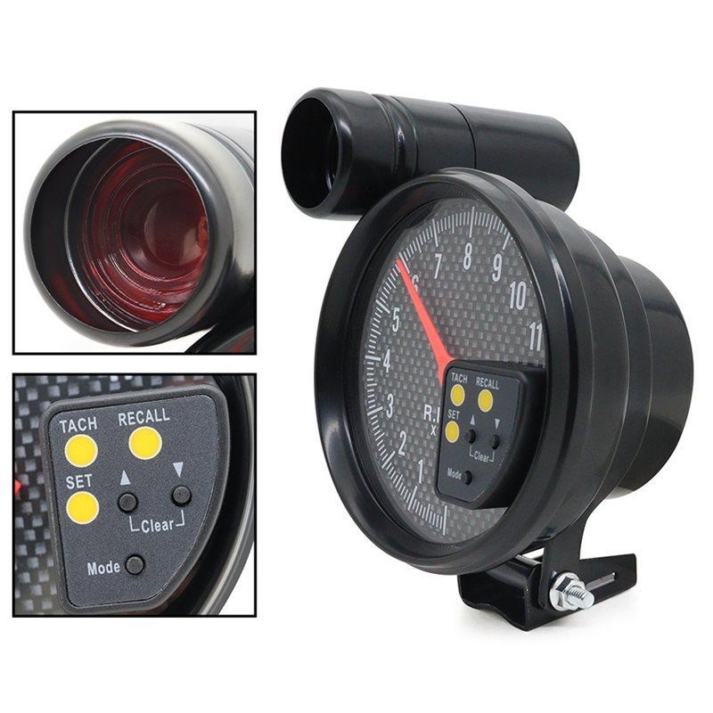 RPM Gauge 5 Inches 12V 7 Color Backlight Display Tachometer Car trument Accessories