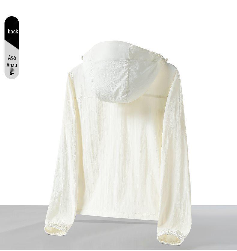 Women's Ultra-Light Ice Silk Sun Protection Windbreaker with Hood - Breathable, Windproof, and Skin-Friendly