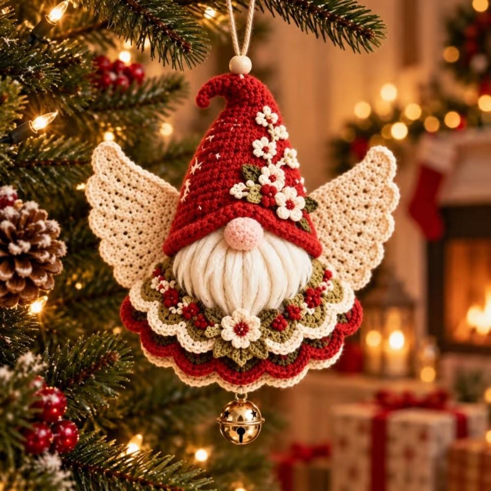 Crochet DIY Crochet Christmas Ornament Kit Handmade Christmas Hanging Decor Holiday
