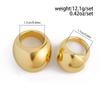 Ingemark 2Pcs/Set Vintage Chunky Smooth Rings for Women Fashion Statement Goth Gold Color Rings Festival Daily Jewelry Gift New