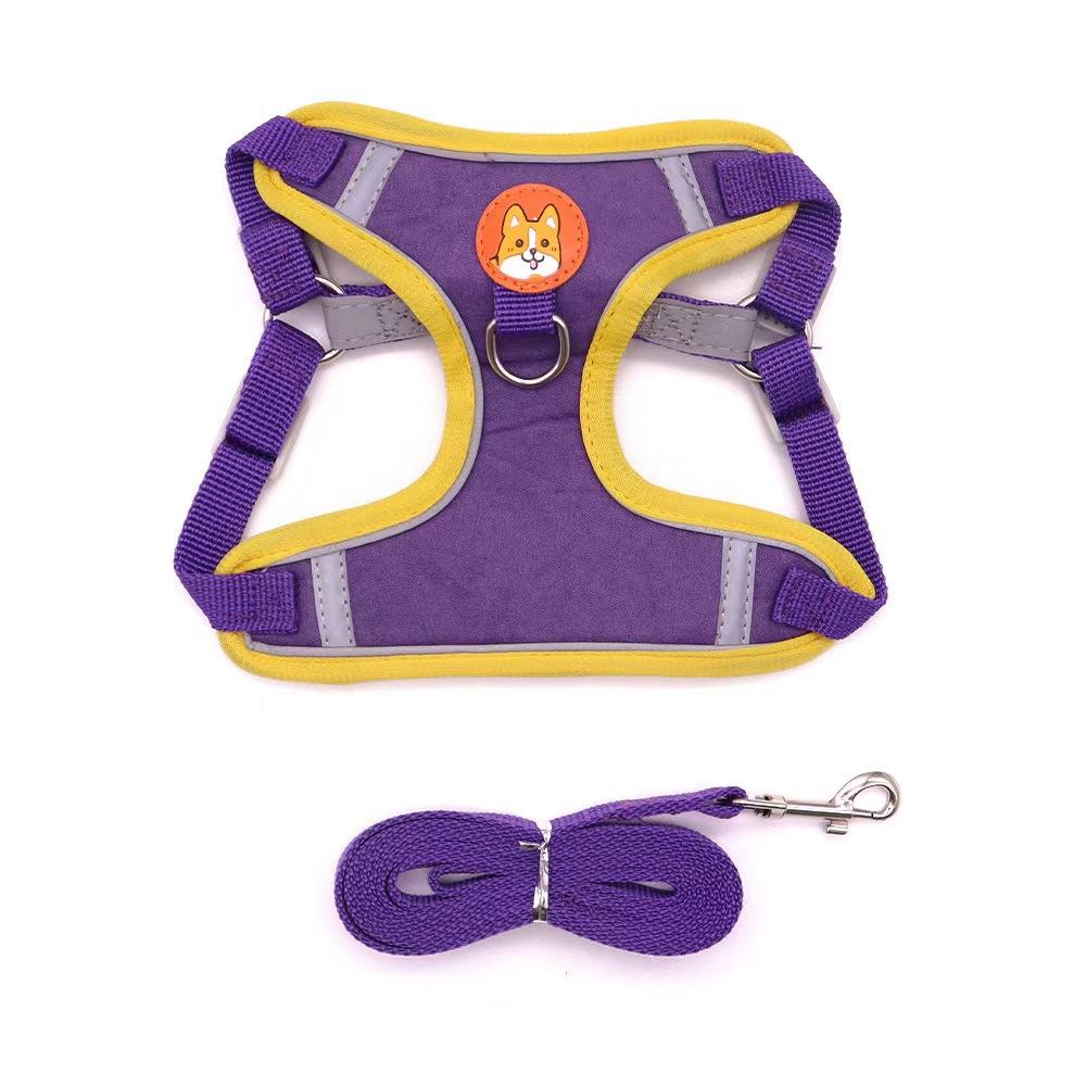 3D-Cartoon-Haustierweste und Leinen-Set für Hunde und Katzen – ausbruchsicheres Geschirr zum Spazierengehen