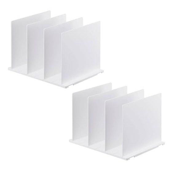 Yamazaki Bag Storage Stand Set 2 White Approximately (per set) Smart Closet Adjustable Divider Width Base Connection Possible 4956