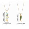 3D Charms Fish Pendant Necklace Snake Chain Marine Life Necklace Enamel Ocean Necklace  Classic