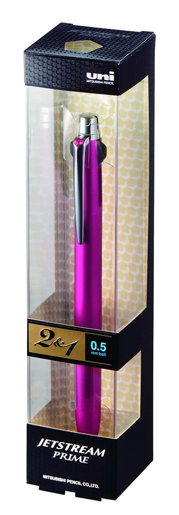 Mitsubishi Pencil Jetstream Prime Pink 2&1 Multi-Function Pen, MSXE330005.13