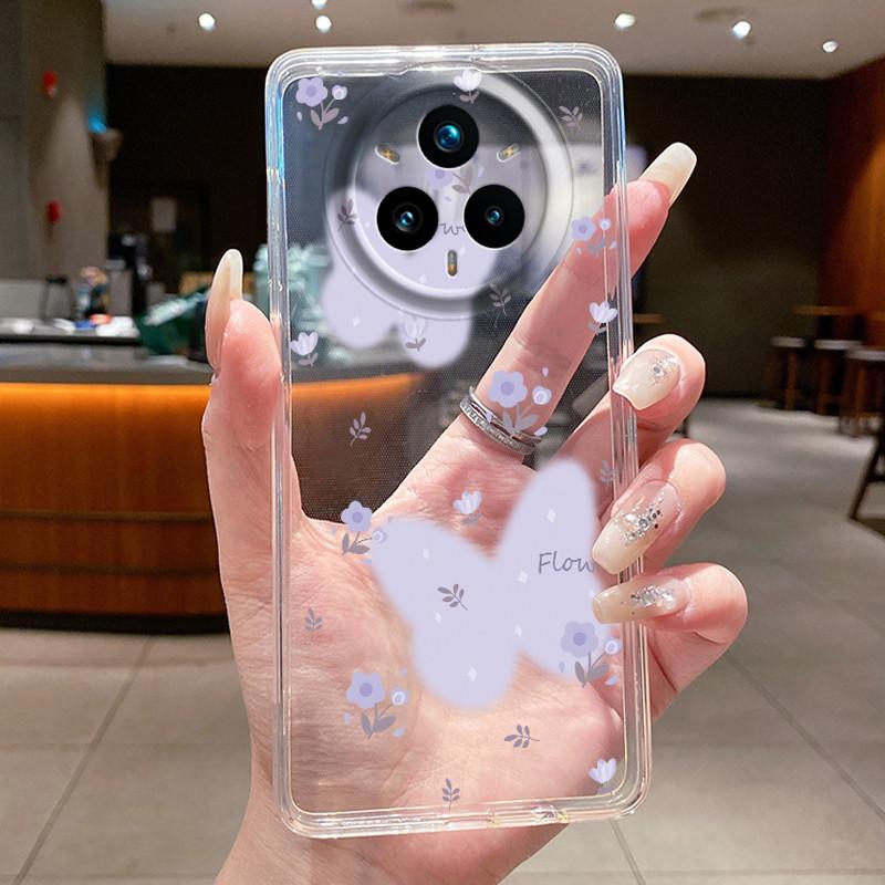 For Realme 14 Pro Plus 5G Case Luxury Flower Soft Slim TPU Phone Housing For Realme 14 Pro 14Pro+ Funda Transparent Back Covers