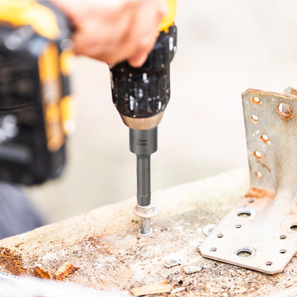 Sechskantschrauben-Entferner Beschädigter Schrauben-Extraktor Kompatibel mit 1/2-Zoll-Antrieb Perfekt für Schlagschrauber Geeignet für verschiedene Schrauben