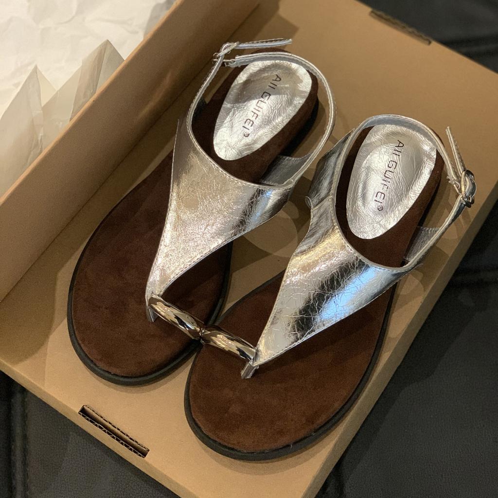 French high-end platform sandals women's 2025 new summer wear heightening fairy wind cover toe Roman shoes