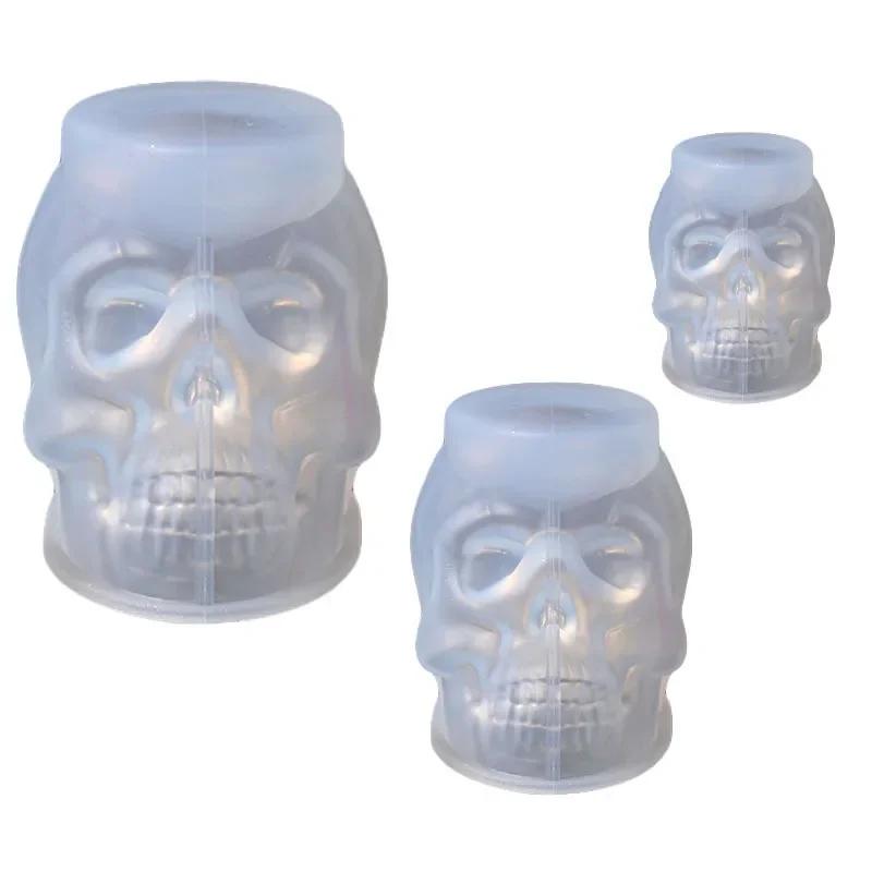 Scarface Skull Glue Mold Skull Silicone Candle Mold Halloween Diy